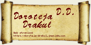 Doroteja Drakul vizit kartica
